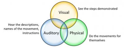 To show how different learning styles overlap when teaching dance